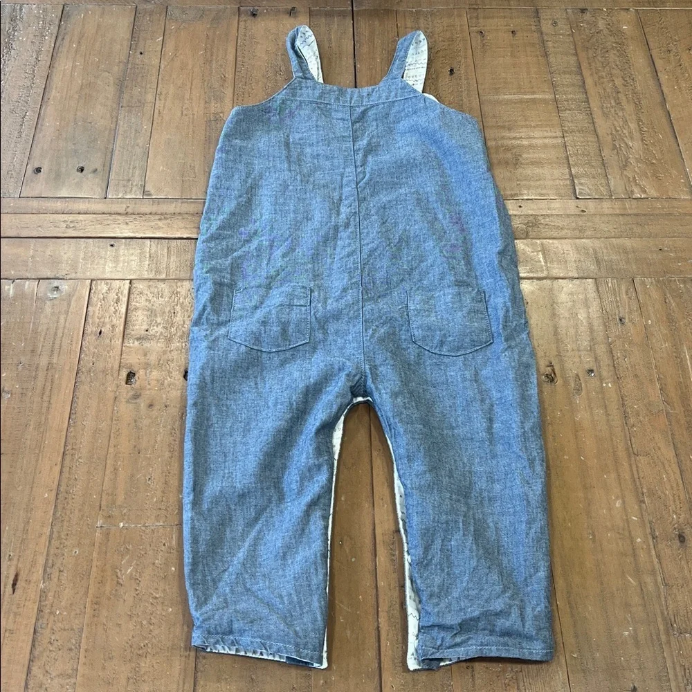 Knot children blue chambray overalls kids size 12 months